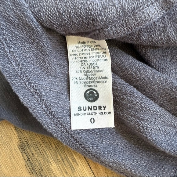 Sundry Women’s Asymmetrical Pull On Casual Blue Cotton Skirt Size 0 - Picture 9 of 10